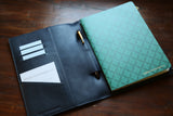 Navy A5 Notebook Leather Cover V2