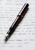 Pre-Loved Edison Beaumont in Bordeaux Flake M Steel Nib