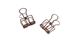 Metal Skeleton Clips - Rose Gold