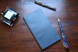 Traveler’s Regular Sized Undated Planner (Navy Vegan Leatherette)