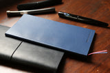 Traveler’s Regular Sized Undated Planner (Navy Vegan Leatherette)