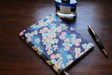 Chiyogami A6 Tomoe River Notebook - Blue Flowers
