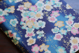 Chiyogami A5 Tomoe River Notebook - Blue Flowers