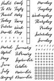 BUJO Stamp Kit - Brush Font